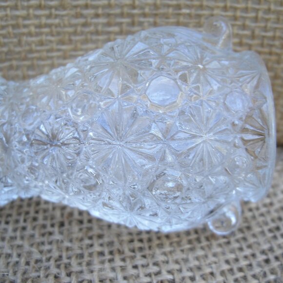 Vintage LE Smith Glass Button & Daisy Toothpick Holder - Picture 14 of 15